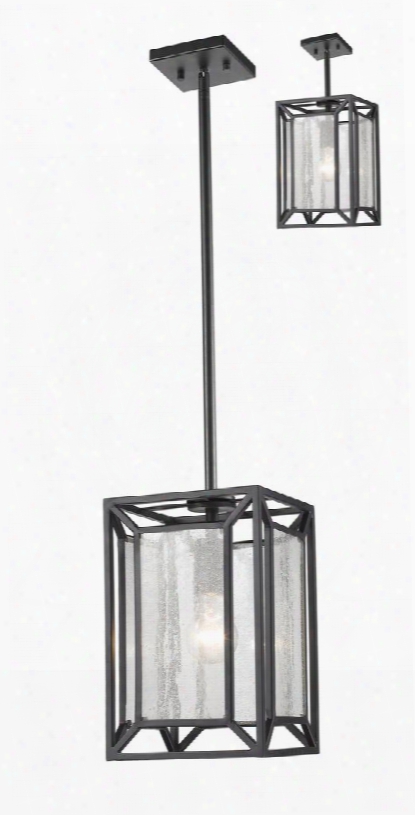 Braum 6005mp-brz 6.9" 1 Light Pendant Architectural Modernhave Steel Frame With Bronze Finish In Clear