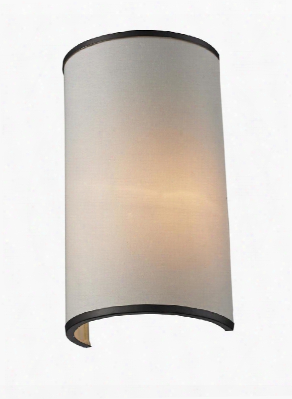 Cameo 165-1s 6.63" 1 Light Wall Sconce Contemporary Metropolitanhave Steel Frame With Factory Bronze Finiwh In Cr Me