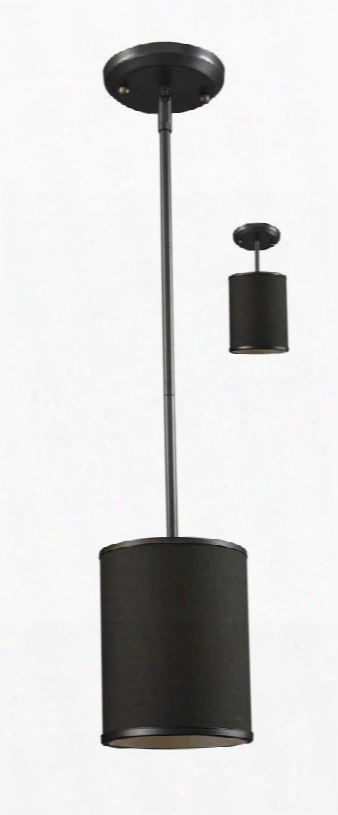 Cameo 166-6 6" 1 Light Convertible Pendant Contemporary Metropolitanhave Hardness Frame With Factory Bronze Finish In