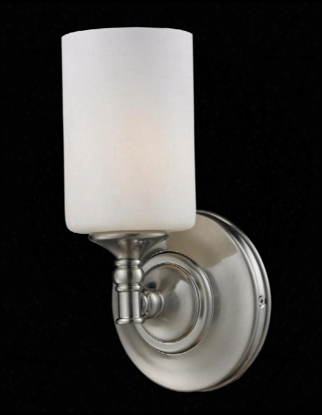 Cannondale 2102-1s 5.75&" 1 Light Wall Sconce Transitional Fusionhave Steel Frame With Brushed Nickel Finish In Matte