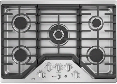 Cgp9530slss 30" Built In Gas Cooktop With 20 000 Btu Tri-ring Burner Sealed Cooktop Burner White Led Backlit Heavy-duty Knobs And Control Lock Capability