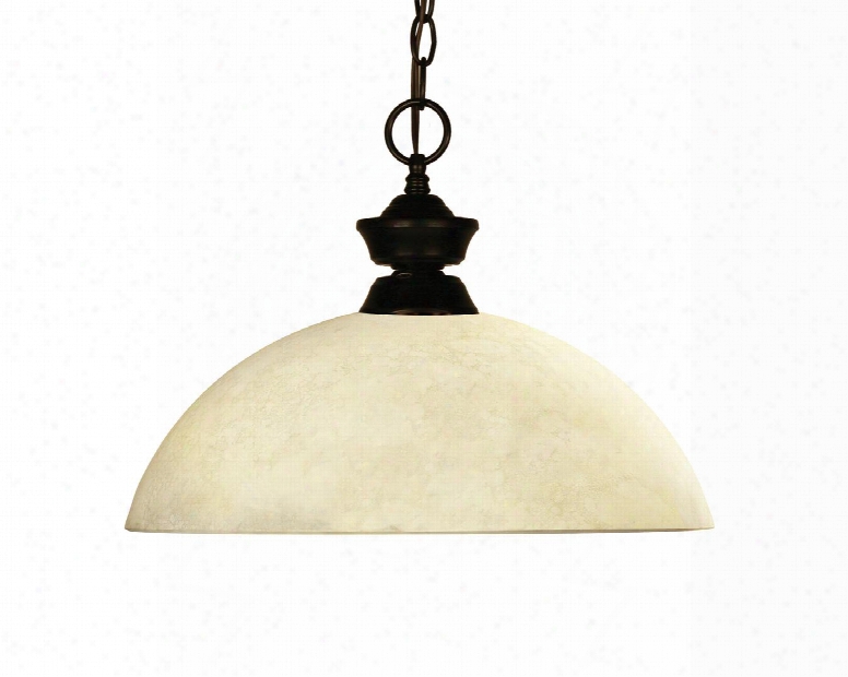 Challenger/riviera Bronze 100701brz-dgm14 14" 1 Light Pendant Traditional Classicalhave Steel Frame With Bronze Finish In Golden