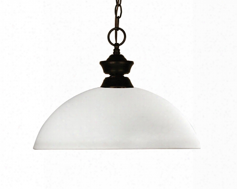 Chance 100701brz-dmo14 14" 1 Light Pendant Traditional Classicalhave Steel Frame With Bronze Finish In Matte