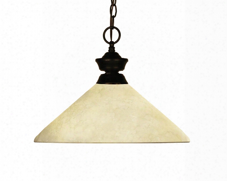 Chance/bourbon 100701brz-agm14 14" 1 Light Pendant Spanish Craftsman Tiffanyhave Steel Frame With Bronze Finish In Golden