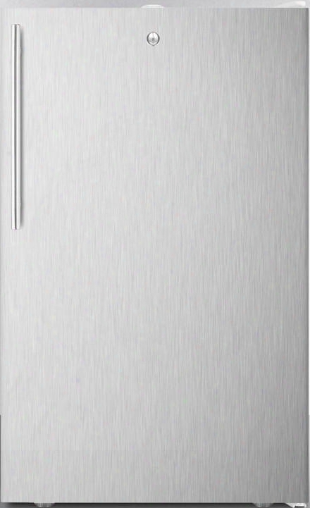 Cm411l7sshvada 20" Commercially Approved Ada Compact Refrigerator With 4.1 Cu. Ft. Capacity Factory Installed Lock Hospital Grad Ecord In Stainless