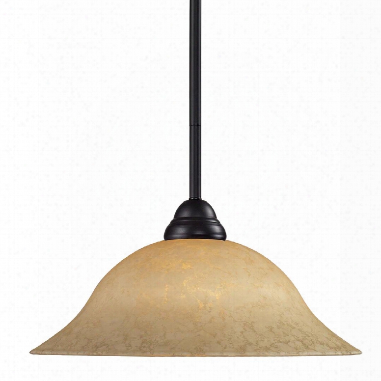 Cobra 2114mp-brz-gm16 16" 1 Light Pendant Regional Spanish Billiardhave Steel Frame With Bronze Finish In Golden