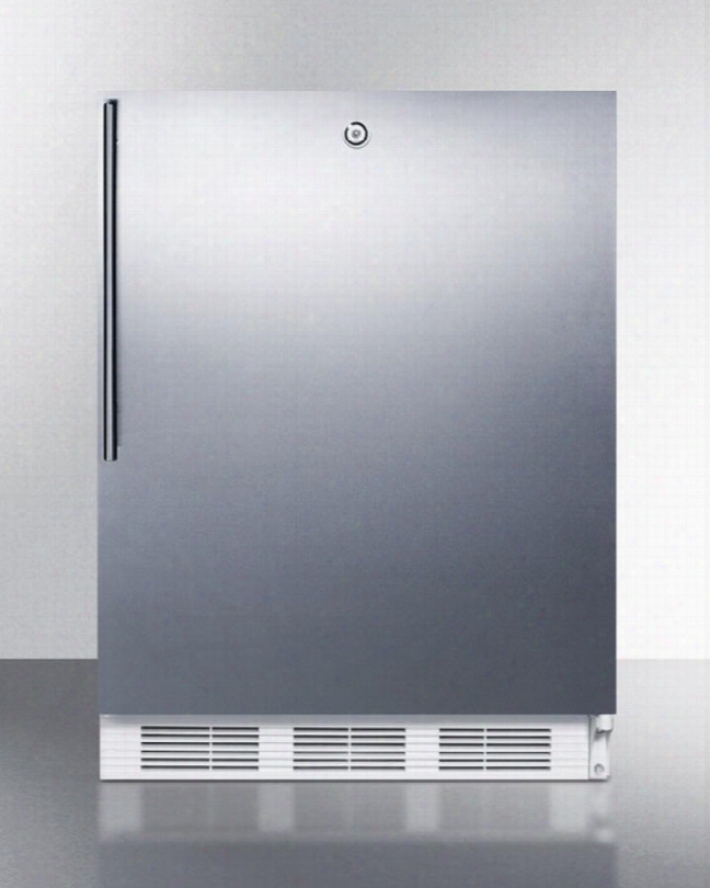 Ff7lsshvada 24" All Refrigerator With 5.5 Cu. Ft. Capacity Automatic Defrost Factory Installed Lock Interior Light 100% Cfc Free In Stainless