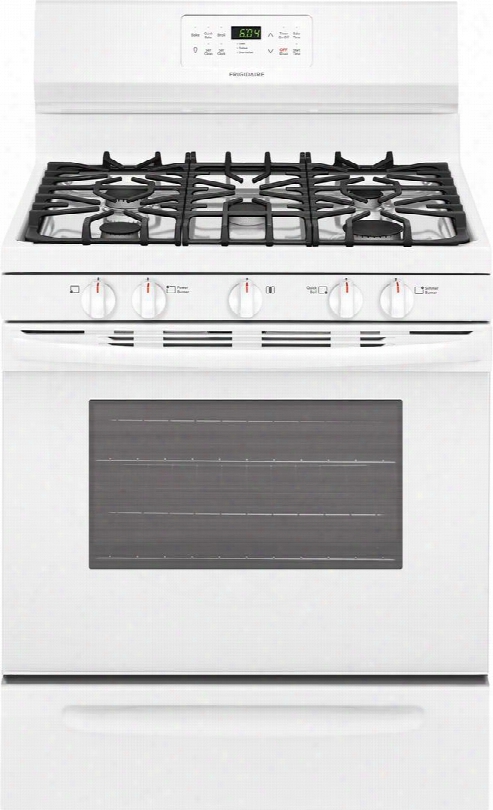 Ffgf3056tw 30" Freestanding Gas Range With 5 Sealed Burners 5 Cu. Ft. Oven Capacity Continuous Corner-to-corner Grates Quick Self Clean Quick Boil