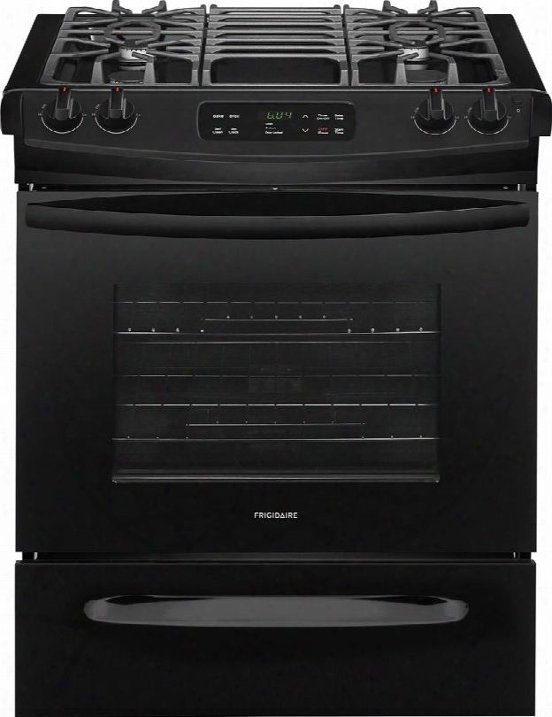 Ffgs3026tb 30" Slide In Gas Range With 4.5 Cu. Ft. Capacity 4 Sealed Burners Self-clean Function 2 Racks And 12 Hour Auto Shut-off In