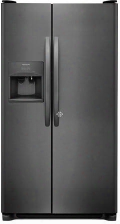 Ffss2615td 36" Side-by-side Refrigerator With 25.5 Cu. Ft. Capacity Led Lighting External Ice And Water Dispenser 2 Store-more Glass Shelves 2 Wire Freezer