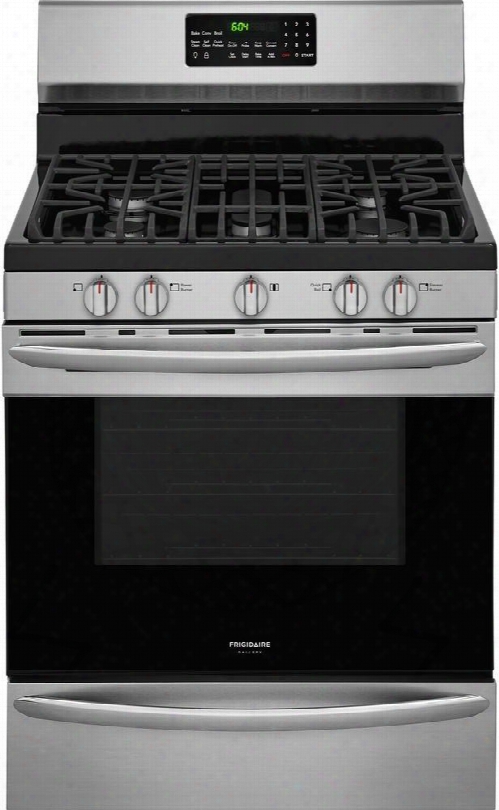 Fggf3059tf 30" Gallery Series Freestanding Gas Ranges With 5 Sealed Burners Temperature Probe Griddle In Stainless