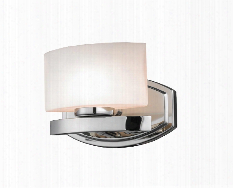 Galati 3014-1v-led 8" 1 Light Vanity Light Midcentury Modern Art Modernehave Steel Frame With Chrome Finish In Matte