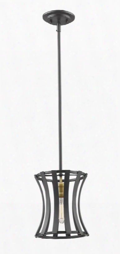 Geist 446mp8-bzgd 8.5" 1 Light Mini Pendant Contemporary Transitionalhave Steel Frame With Bronze Gold Finish In Bronze