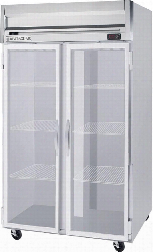 Hr21gled 52" Horizon Series Reach-in Commercial Refrigerator With 49 Cu. Ft. Capacity Aluminum Interior In Stainless