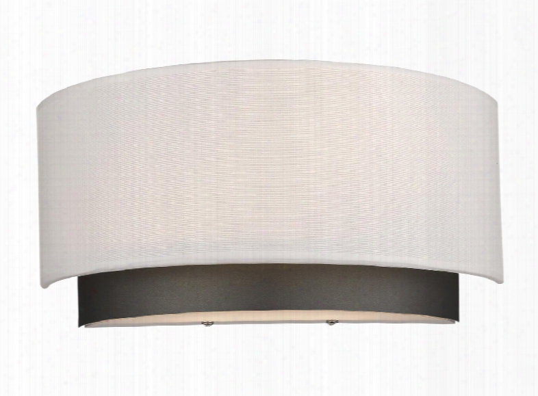 Jade 196-2s 11.75" 2 Light Wall Sconce Contemporary Metroopolitanhave Steel Frame With Factory Bronze Finish In White