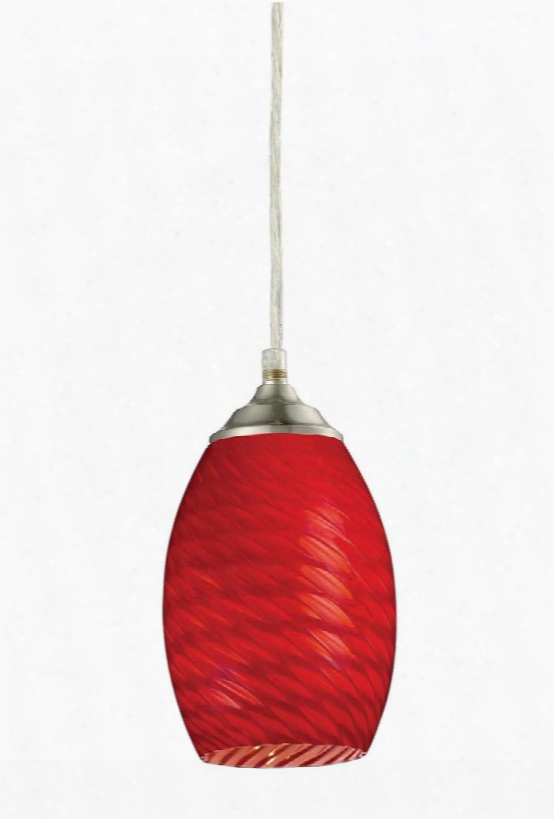 Jazz 131r-bn 5&quto; 1 Light Mini Pendant Coastal Nautical Seasidehave Steel Frame With Brushed Nickel Finish In