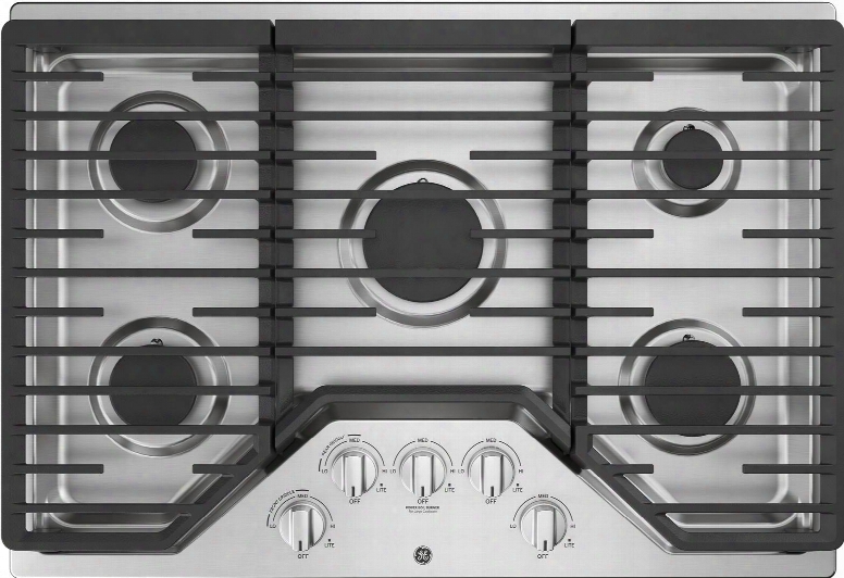 Jgp5030slss 30" Gas Cooktop With 5 Sealed Burners Recessed Cooktop Heavy Duty Grate In Stainless