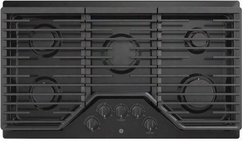 Jgp5036dlbb 36" Built In Gas Cooktop With 18 000 Btu Burner Sealed Cooktop Heavy-duty Dishwasher Safe Grates And Precise Simmer Burner In