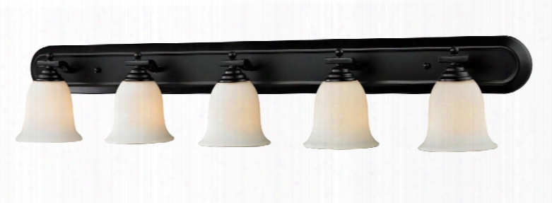 Lagoon 702-5v-brz 48" 5 Light Vanity Light Regional Spanishhave Steel Frame With Bronze Finish In Matte