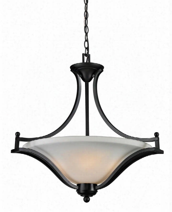 Lagoon 702p-brz 24" 3 Light Pendant Regional Spanishhave Steel Frame With Bronze Finish In Matte