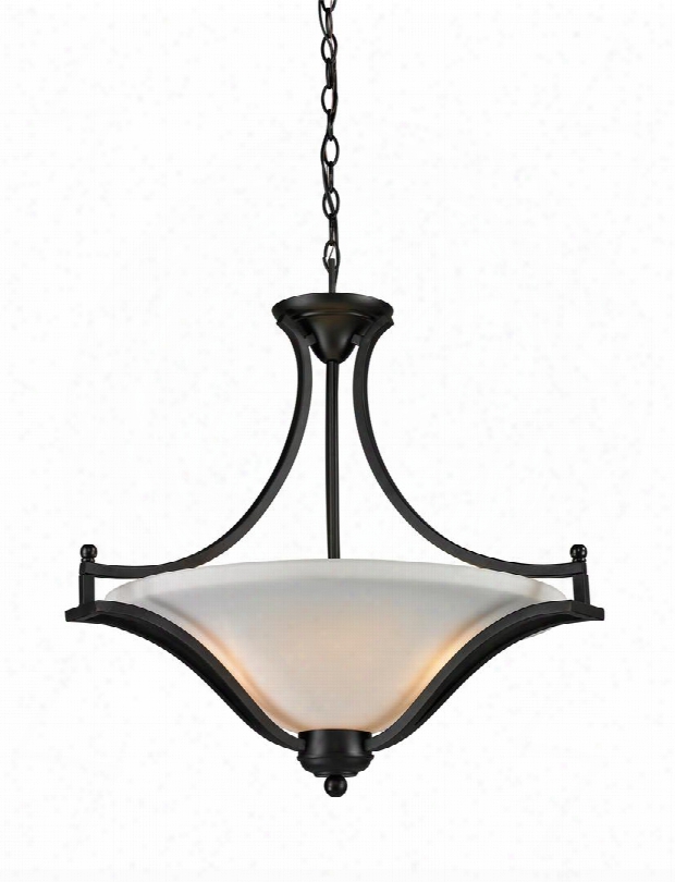 Lagoon 703p-mb 24" 3 Light Pendant Regional Spanishhave Steel Frame With Matte Black Finish In Matte