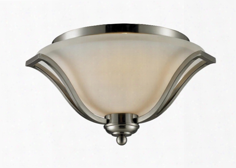 Lagoon 704f3-bn 18.5" 3 Light Ceiling Regional Spanishhave Steel Frame With Brushed Nickel Finish In Matte