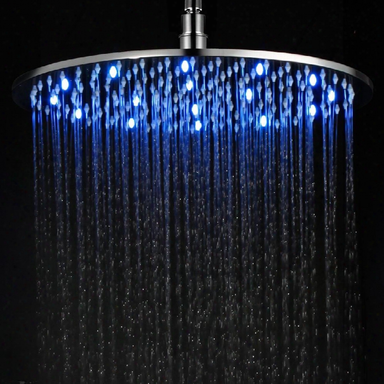 Le1d6r-pc Polished Chrome 16" Round Multi Color Led Rain Shower