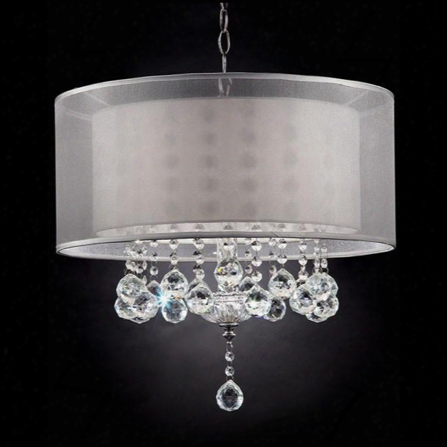 Lila L9149h 19"h Ceiling Lamp With Traditional Mounting Kit Not Included Double Shade Height: 19" In