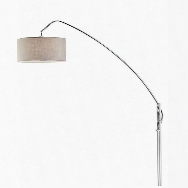 Lyla L9746sv 78.5"h Adjustable Arch Lamp With Contemporary Polished Base Height Adjustable Max Height: 78.5" In