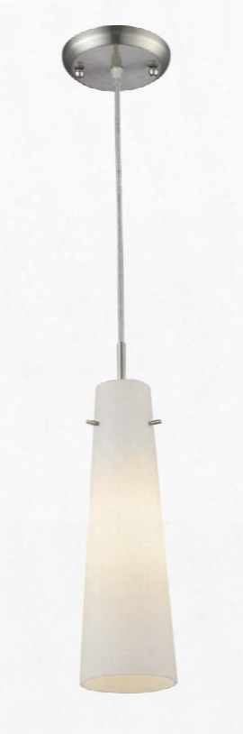 Monte 189mp-bn 4" 1 Light Mini Pendant Contemporary Utilitarianhave Steel Frame With Brushed Nickel Finish In Matte