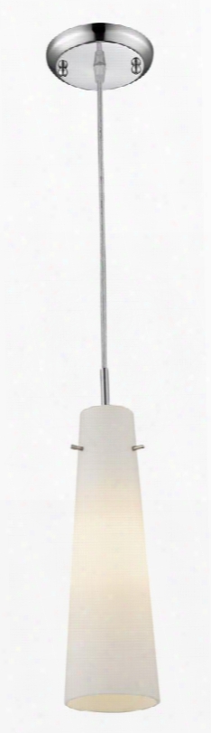 Monte 189mp-ch 4" 1 Light Mini Pendant Contemporary Utilitarianhave Steel Frame With Chrome Finish In Matte