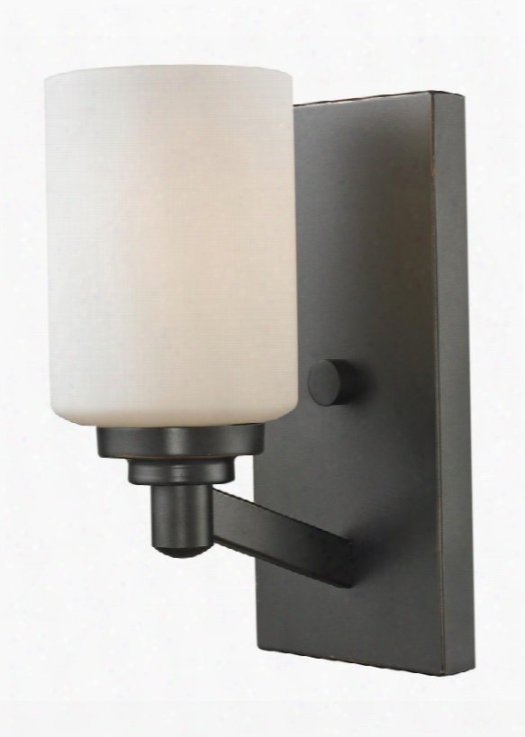 Montego 411-1s 4.5" 1 Light Wall Sconce Transitional Fusionhave Steel Frame With Coppery Bronze Finish In Matte