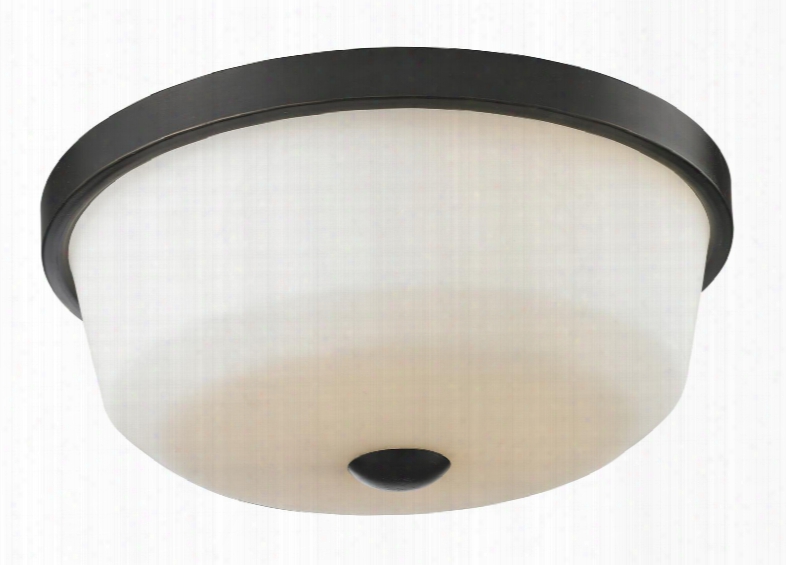 Montego 411f3 17.75" 3 Light Flush Mount Transitional Fusionhave Steel Frame With Coppery Bronze Finish In Matte