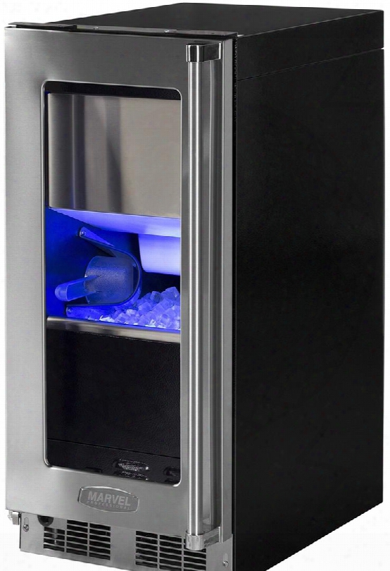 Mp15cpg2ls 15" Marvel Professional Clear Ice Machine With Tri-color Illuminice Lighting Quietest Ice Machine Energy Saving Option Streamlined Componentry