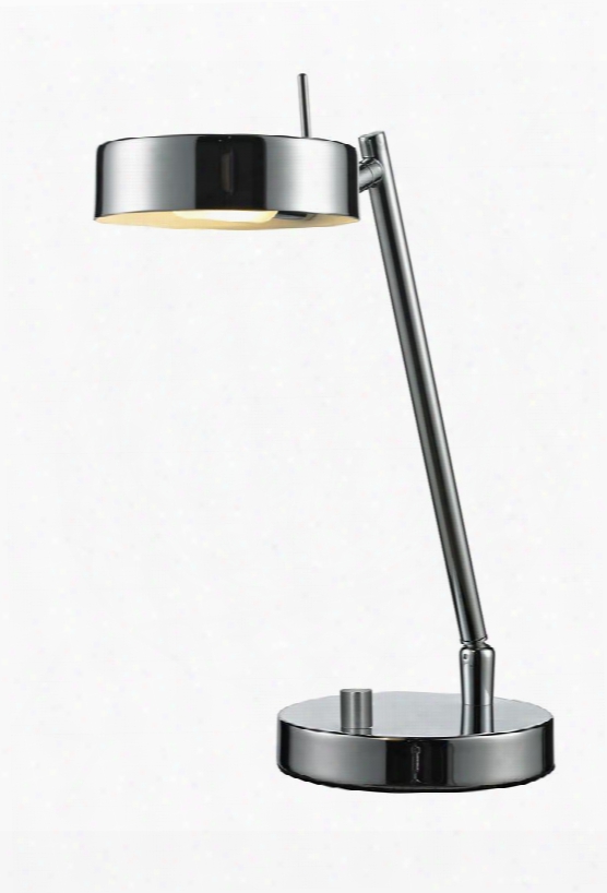 Ofuse Tl201-ch 4.33" 1 Light Table Lamp Contemporary Utilitarianhave Steel Frame With Chrome Finish In