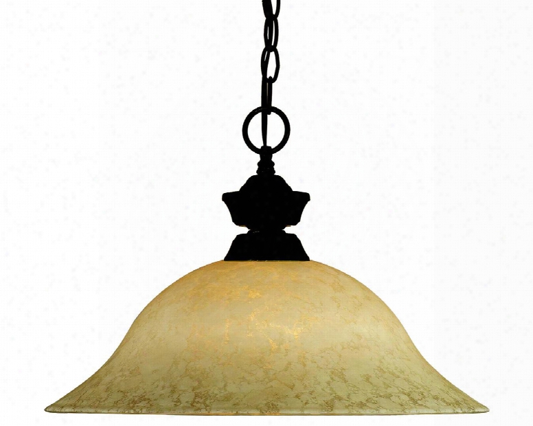 Pendant Lights 100701brz-gm16 16" 1 Light Pendant Traditional Classicalhave Steel Frame With Bronze Finish In Golden