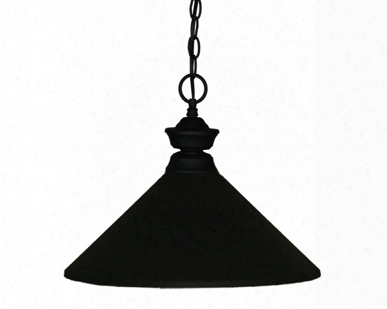 Pendant Lights 100701mb-mmb 14" 1 Light Pendant Traditional Classicalhave Steel Frame With Matte Black Finish In Matte