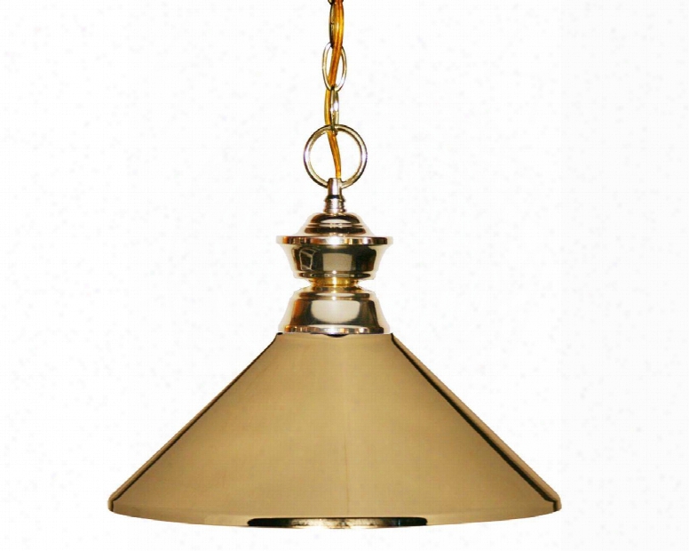 Pendant Lights 100701pb-mpb 14" 1 Light Pendant Traditional Classicalhave Steel F Rame With Polished Bbrass Finish In Polished