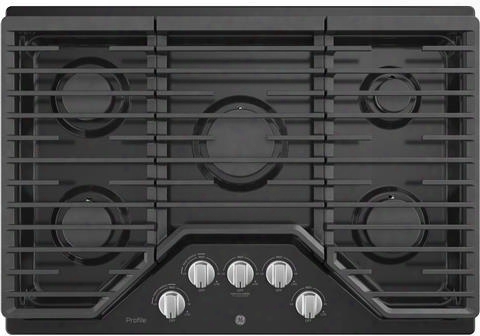 Pgp7030dlbb 30" Built In Gas Cooktop With 18 000 Btu Burner Sealed Cooktop White Led Backlit Heavy-duty Knobs And Precise Simmer Burrner In