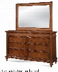 Hudson Bay 6000-040 56" X 39" Mirror with Clean Coastal Lines Beveled Glass and Molding Details in Golden Brown