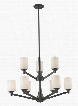 Montego 411-9 31.125" 9 Light Chandelier Transitional Fusionhave Steel Frame with Coppery Bronze finish in Matte