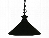 Pendant Lights 100701MB-MMB 14" 1 Light Pendant Traditional Classicalhave Steel Frame with Matte Black finish in Matte