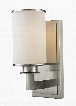 Savannah 412-1S 4.5" 1 Light Wall Sconce Midcentury Modern Art Modernehave Steel Frame with Brushed Nickel finish in Matte