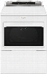 WED7500GW 27" 7.4 cu. ft. Large Capacity Electric Dryer with Hamper Door AccuDry Sensor Drying Sanitize Cycle Interior lighting Wrinkle Shield in