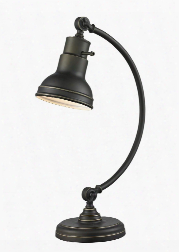 Ramsay Tl119-ob 6.7" 1 Light Table Lamp Contemporary Utilitarianhave Steel Frame With Olde Bronze Finish In Olde