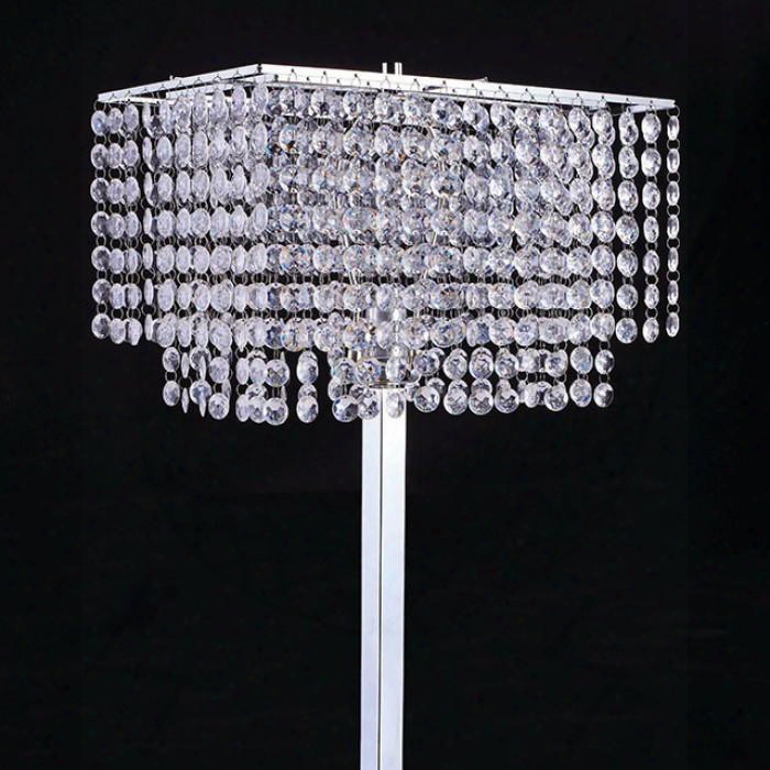 Rena L7732cr Table Lamp With Traditional Style Metal Height: 19" Max Watt: 40w Or 13w Cfl In