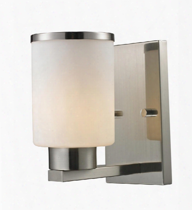 Roxburgh 706-1s-bn 4.5" 1 Light Vanity Midcentury Modern Art Modernehave Steel Frame With Brushed Nickel Finish In Matte