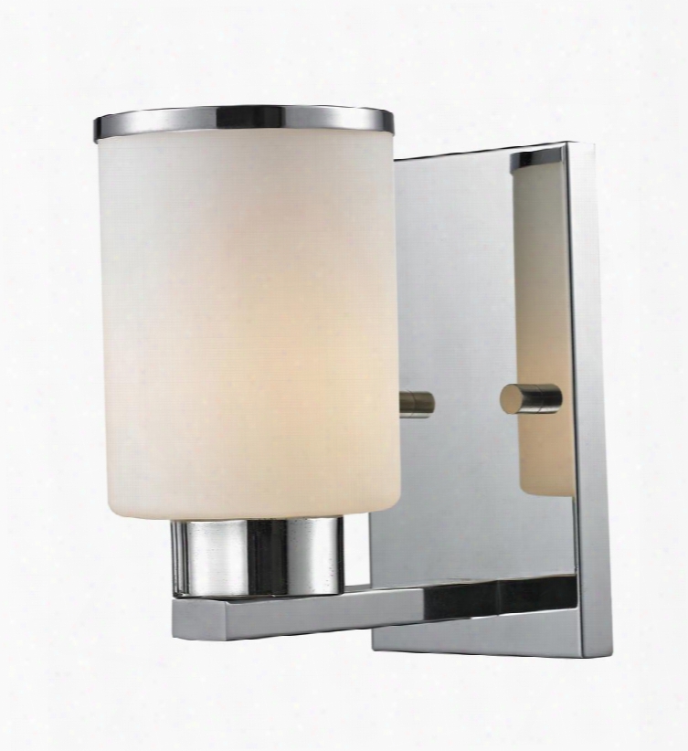 Roxburgh 707-1s-ch 4.5" 1 Light Vanity Midcentury Modern Art Modernehave Steel Frame With Chrome Finish In Matte