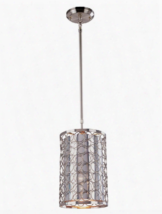 Saatchi 185-6 6" 1 Light Mini Pendant Novety Whimsicalhave Steel Frame With Chrome Finish In Chrome And