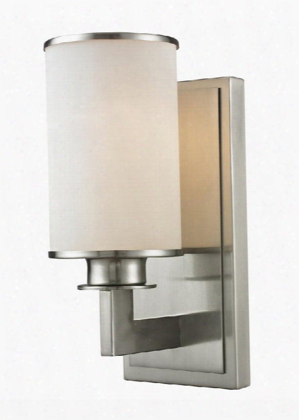 Savannah 412-1s 4.5" 1 Light Wall Sconce Midcentury Modern Art Modernehave Steel Frame With Brushed Nickel Finish In Matte